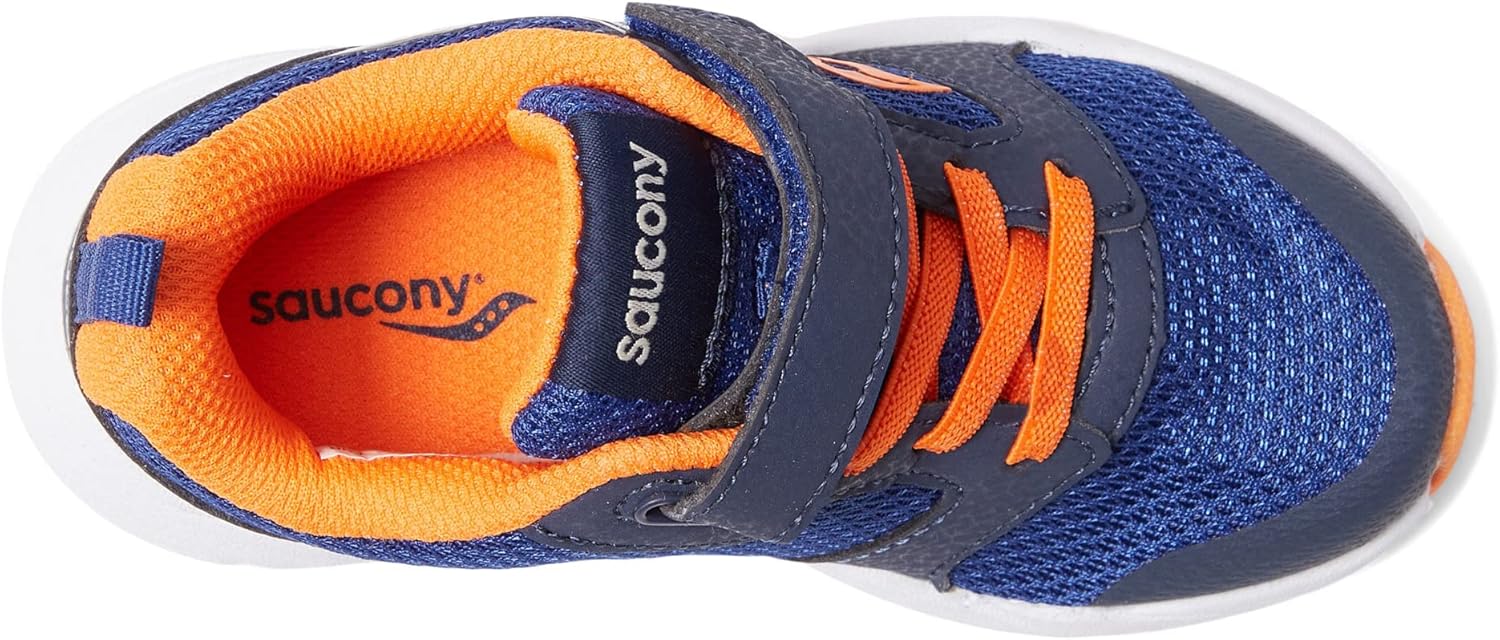 Детские кроссовки Saucony Wind FST Ac (унисекс), синий/оранжевый/темно-синий — фото 3