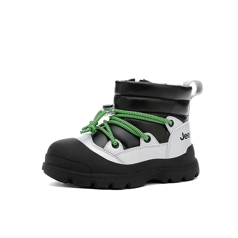 Детские зимние ботинки Mid top Jeep, dream синий/хаки коричневый[warmth lock-walk on snow] — фото 4