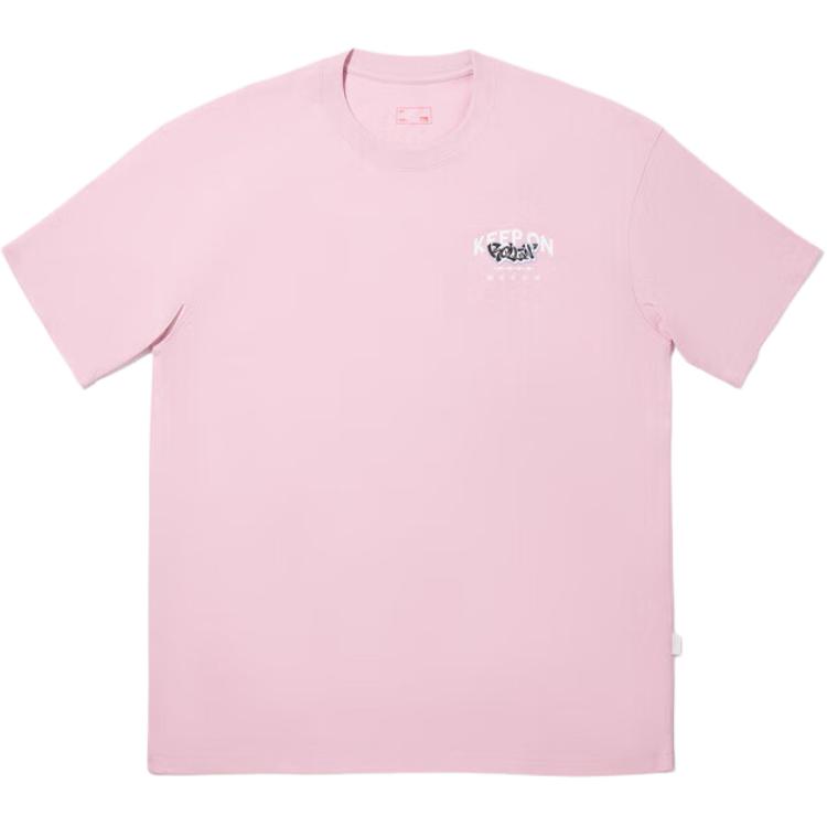 

LiNing Футболка мужская с цветочными ветвями pink, Розовый, LiNing Футболка мужская с цветочными ветвями pink