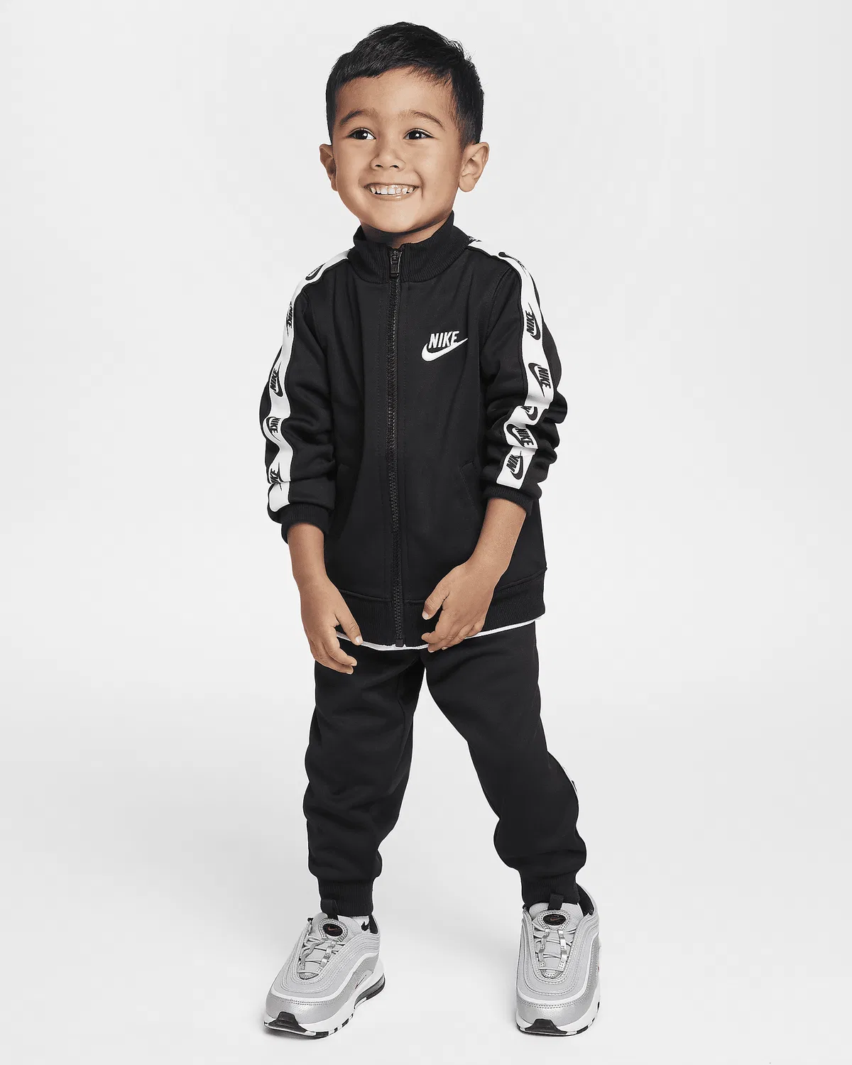 Детский комплект из 2 предметов Nike Dri-FIT с логотипом, Black