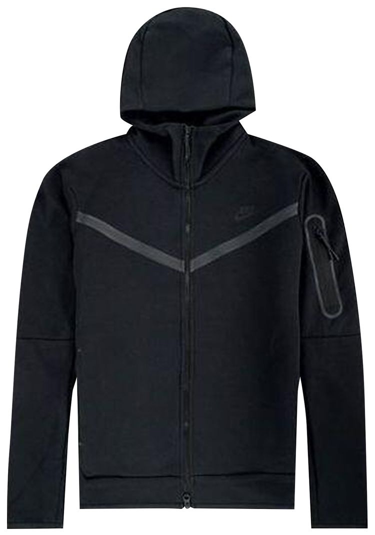

Худи Nike Tech Fleece Full Zip Hoodie 'Black', черный