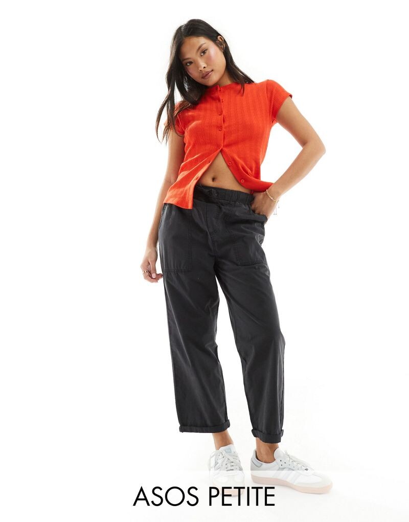 

Черные практичные брюки ASOS DESIGN Petite