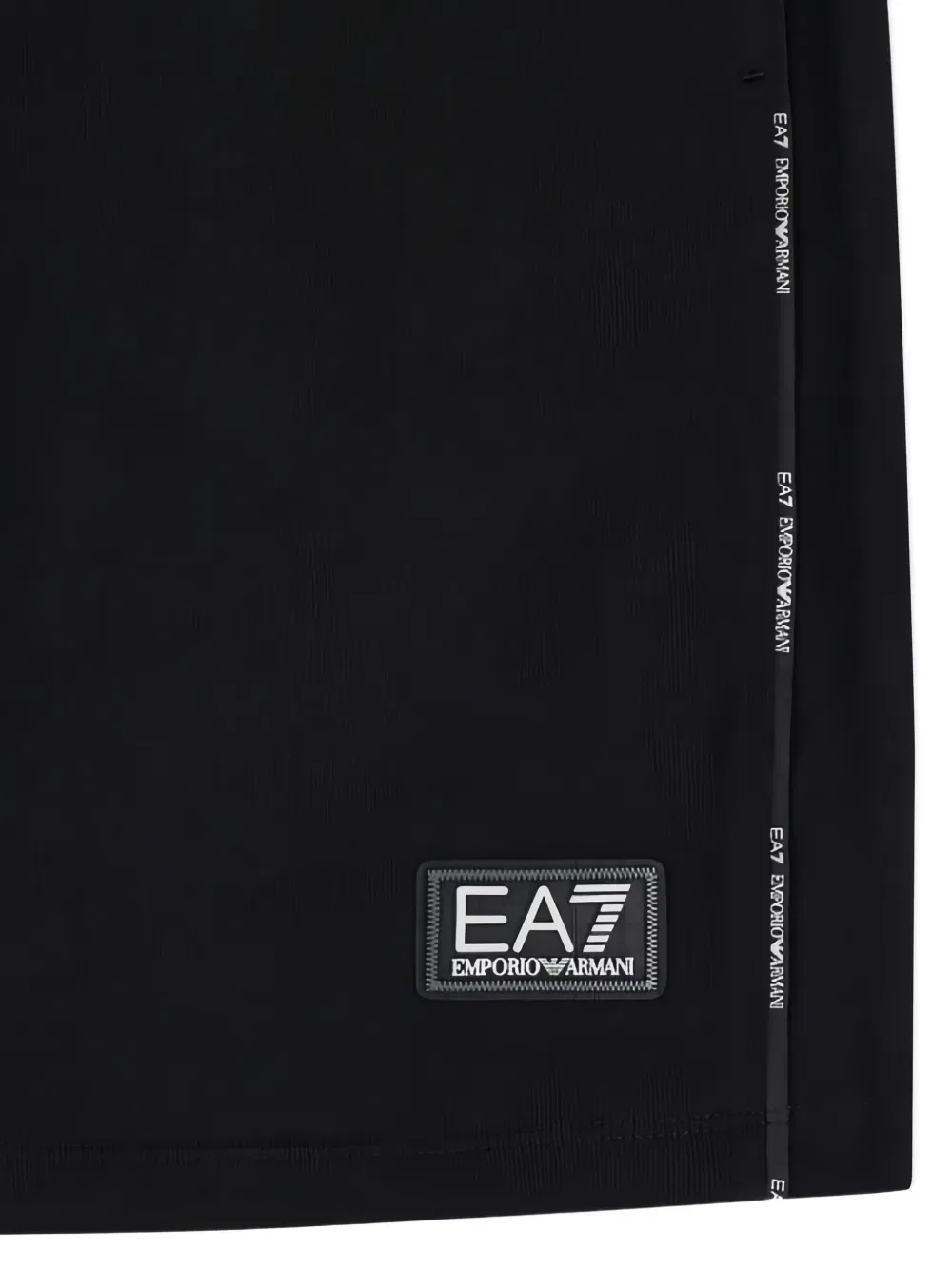 Бермуды с логотипом Ea7 Emporio Armani, черный — фото 3