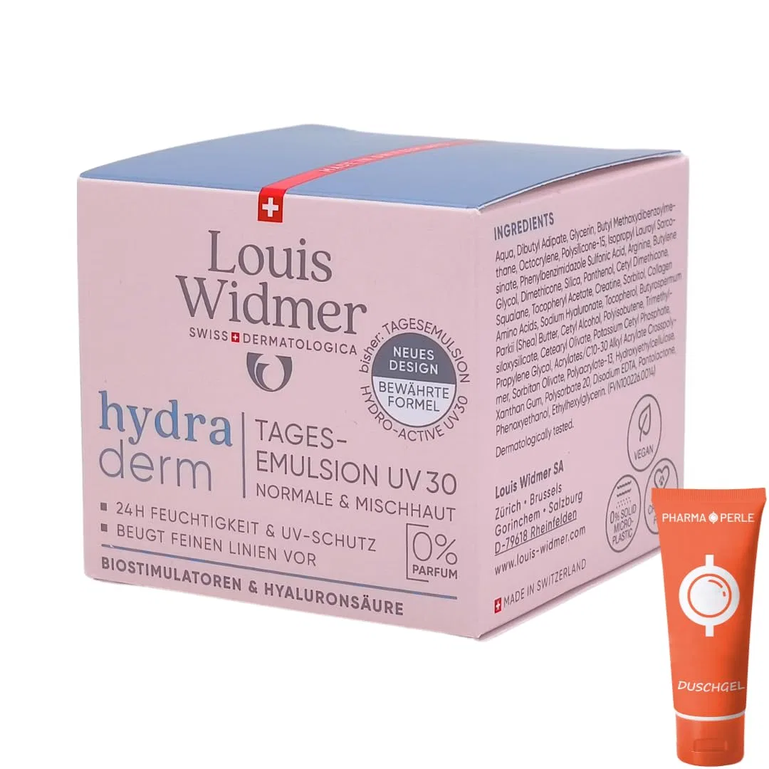 Эмульсия ‎Pharma Perle — Дневная Louis Widmer Hydraderm UV30 без запаха, Pharma, 50 мл — фото 2