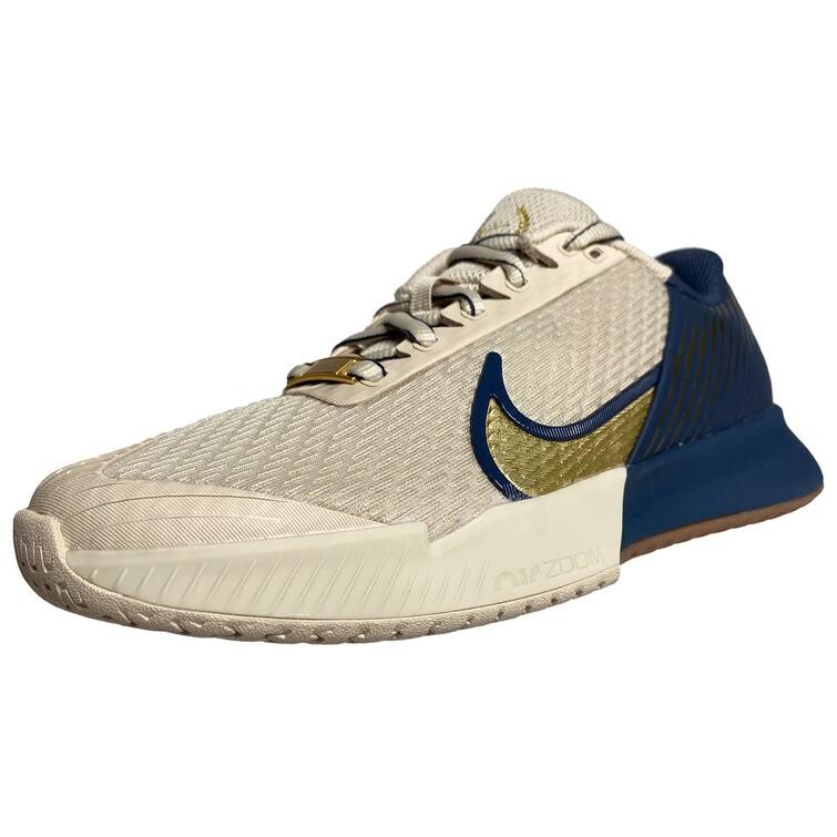 Теннисные кроссовки Air Zoom Vapor Pro 2 мужские низкие коричневые, золотые, синие Nike — фото 3