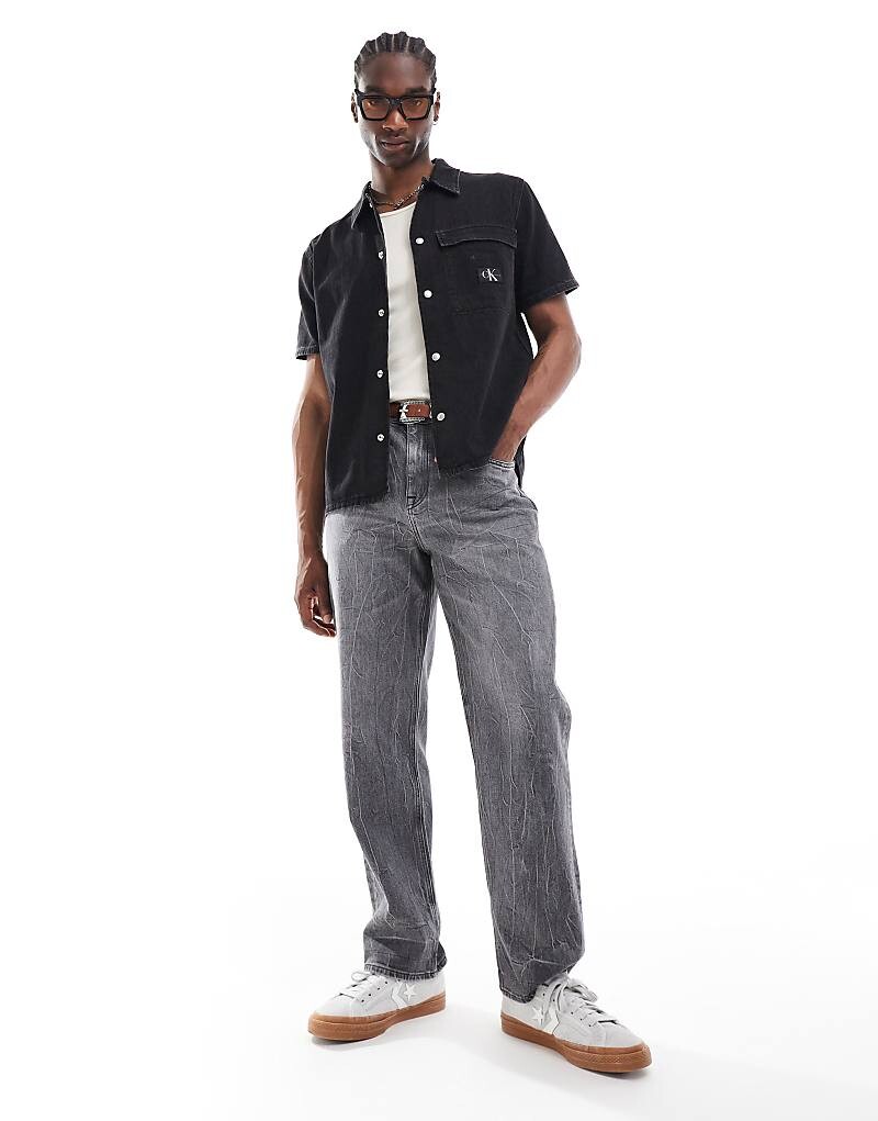 

Calvin Klein Jeans – джинсы Oversize-Jeanshemd в цвете Schwarz