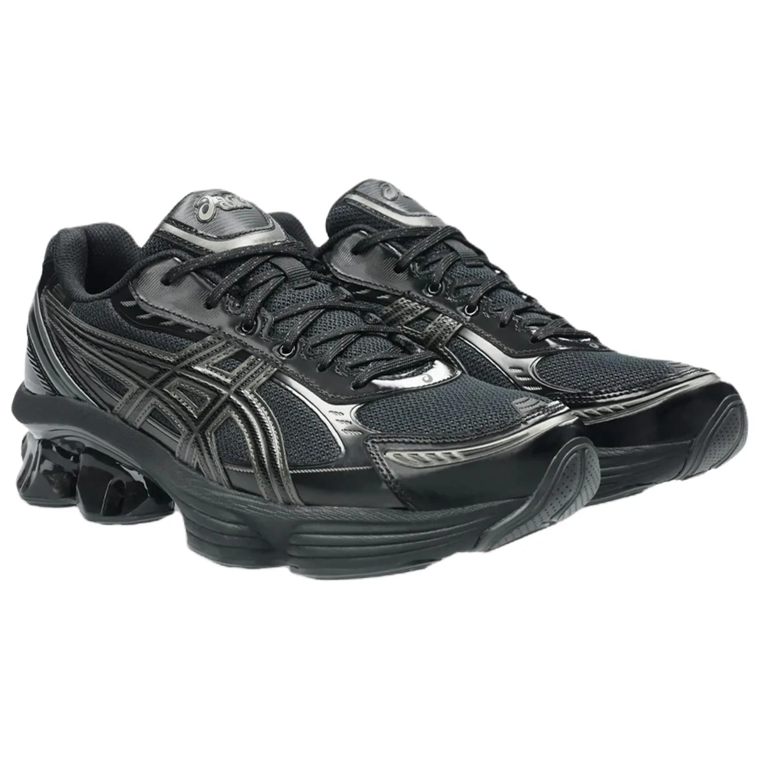 ASICS GEL KINETIC FLUENT кроссовки для бега с амортизацией, отскоком, воздухопроницаемостью и противоскользящей подошвой, низкие, унисекс, черные — фото 4