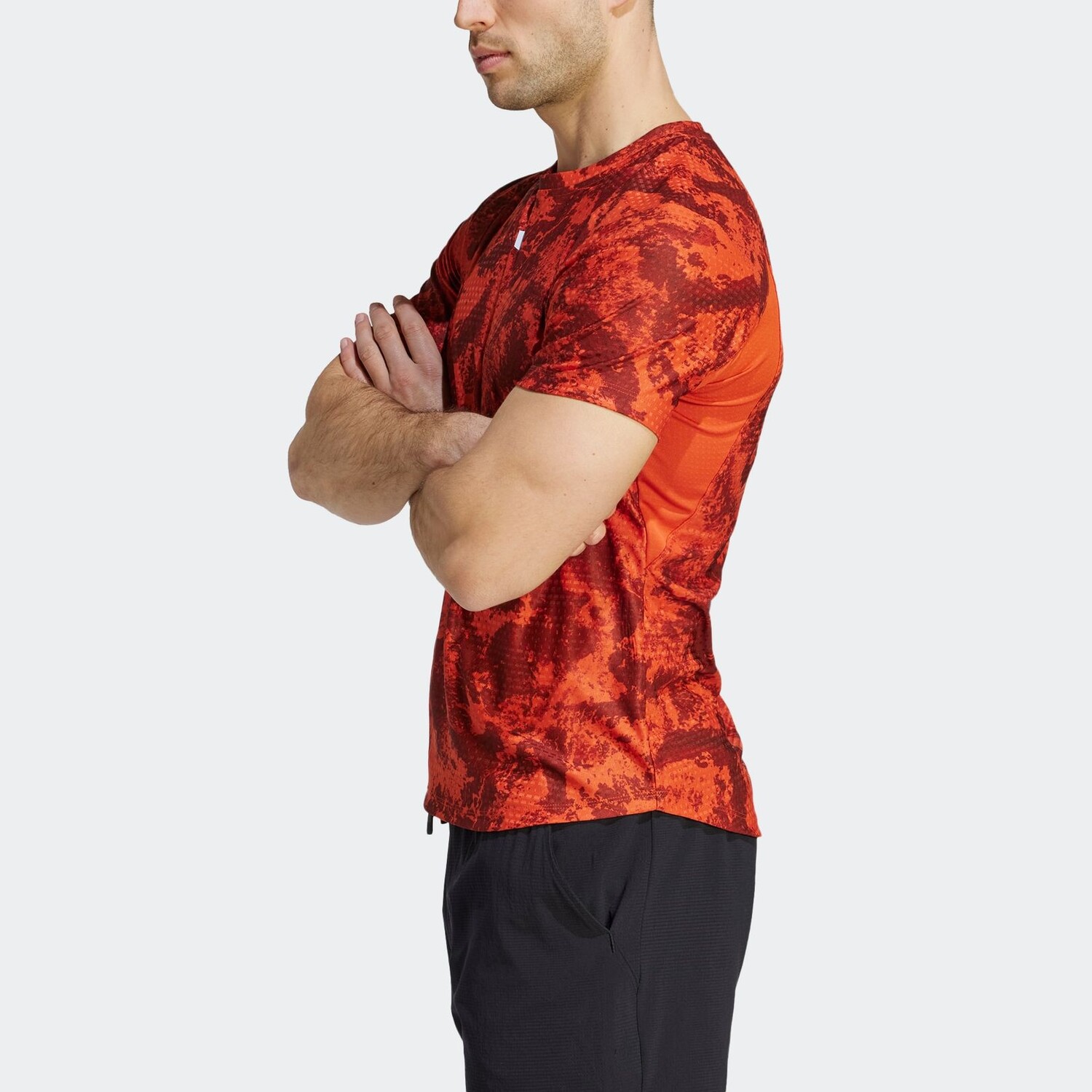 Футболка мужская винтажная красная Adidas, красный — фото 4