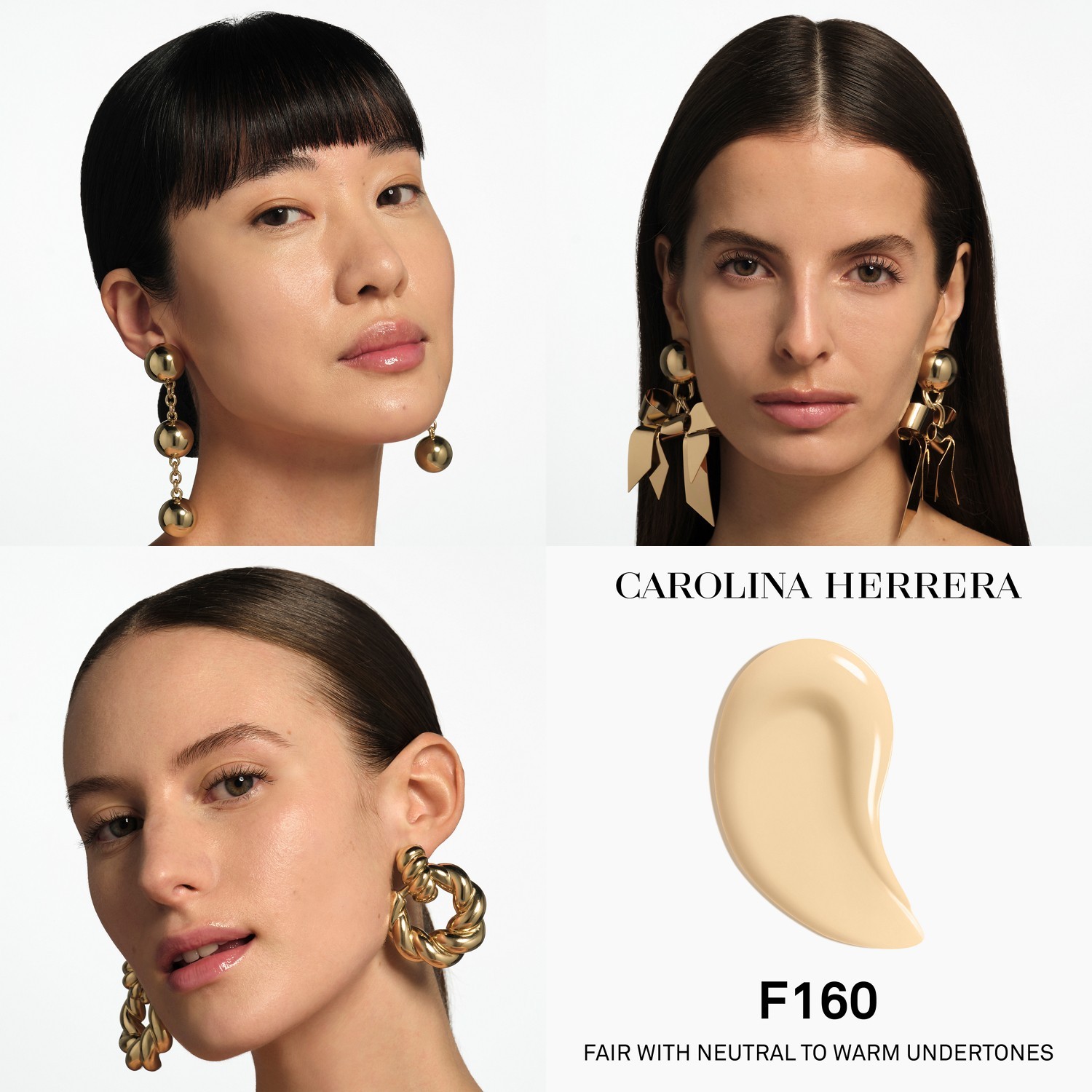 Тональный крем для лица nude couture triple moisture serum Carolina Herrera, f160, вес 30 гр. — фото 4