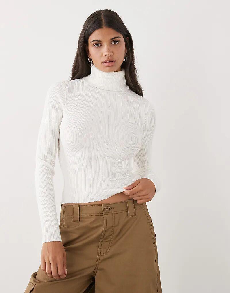 

Мягкий трикотажный водолазка COLLUSION цвета экрю