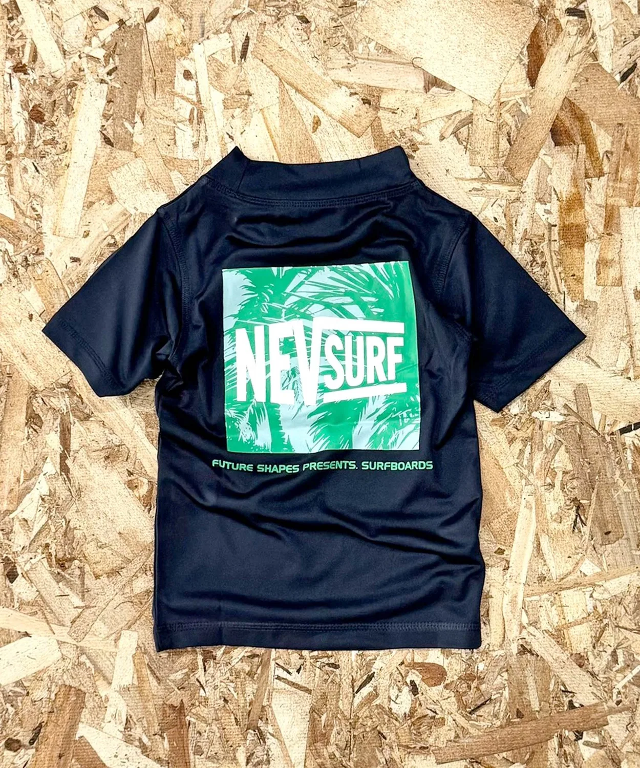 Рашгард детский с принтом NEVSURF, тёмно-синий