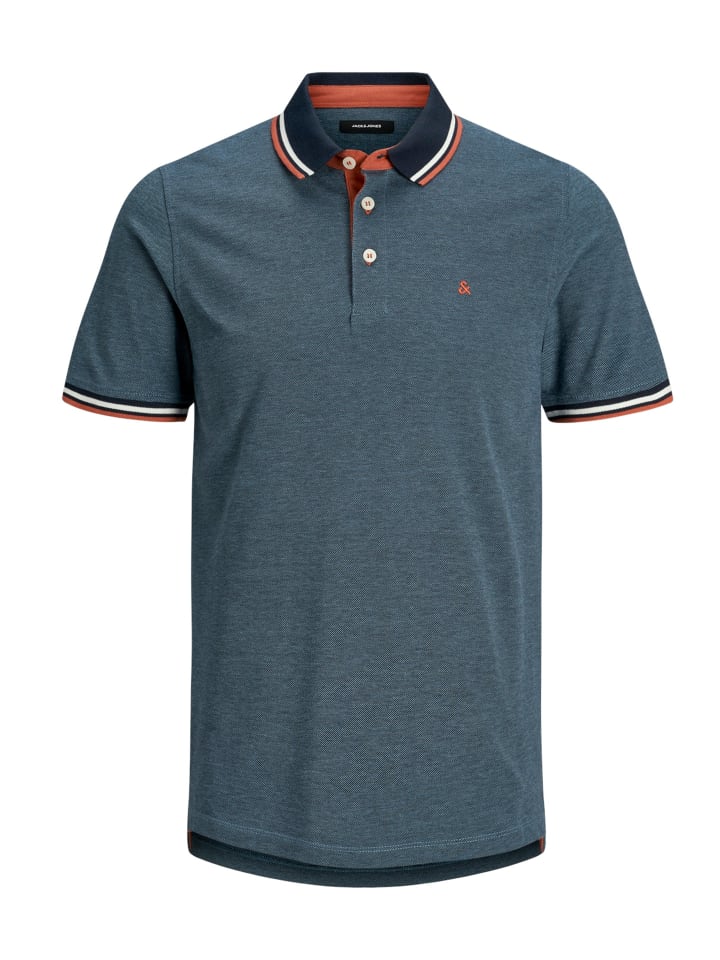 

Футболка поло Jack & Jones, цвет denim blue