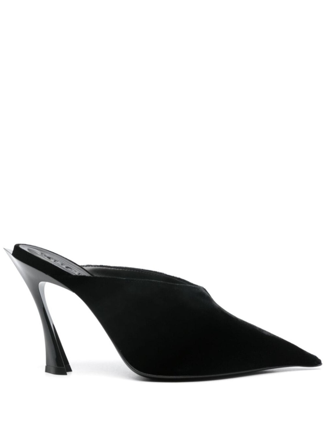 

95 мм замшевые мюли Mugler, черный