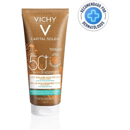 Capital Soleil Солнечное экологически чистое молочко SPF50+ 200 мл, Vichy — фото 2
