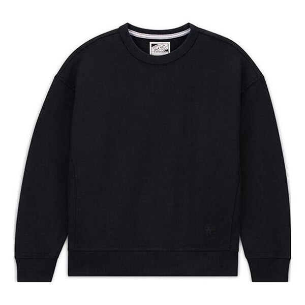

Свитер gold standard crew sweatshirt 'black' Converse, черный