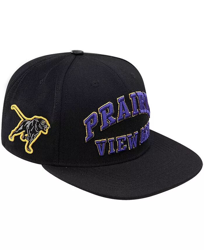 

Мужская черная шляпа Prairie View A&M Panthers Arch Over Logo Hat Evergreen Snapback Pro Standard
