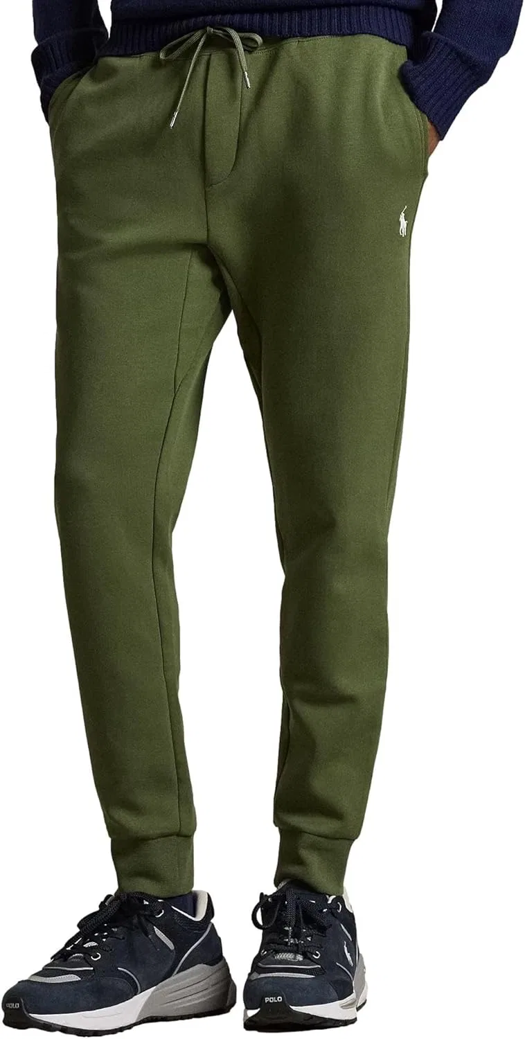 Мужские спортивные брюки POLO RALPH LAUREN Double Kint, коллекция 2025 года, Rl Olive Green — фото 2