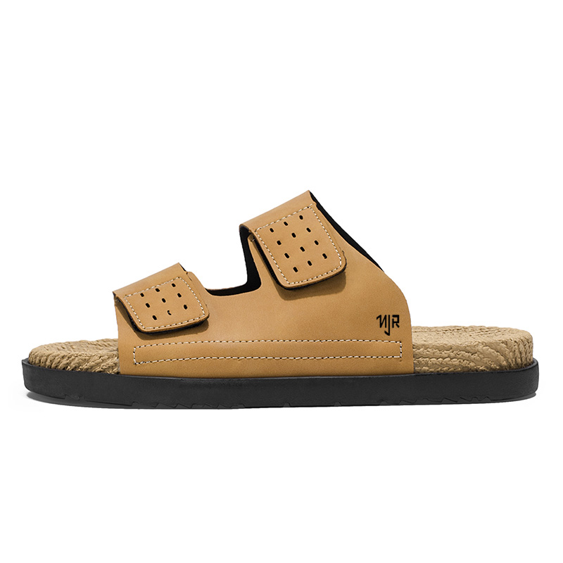 

NANJIREN Тапочки-слайды мужские, черно-коричневые