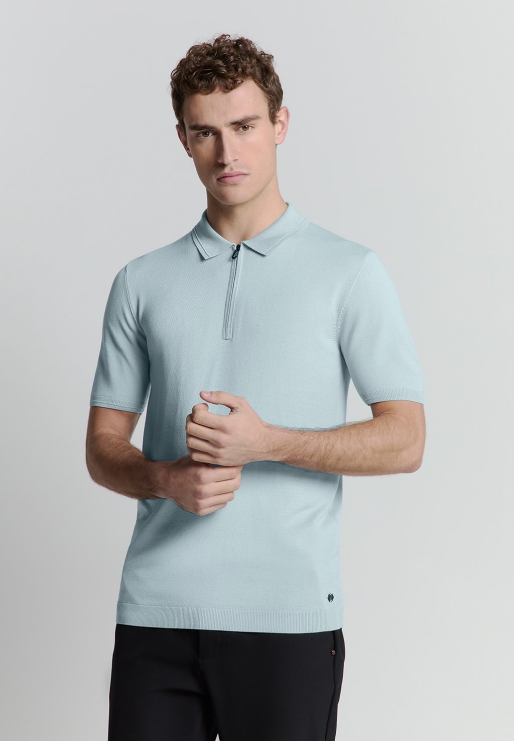 

Рубашка поло SHORT SLEEVE NO EXCESS, светло-голубой