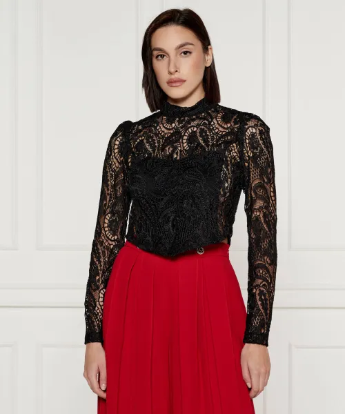 

Кружевная блузка Cropped fit Twin-Set, черный