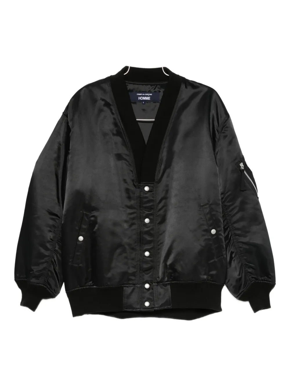 

Сатиновая бомбер-куртка Comme des Garçons Homme, черный