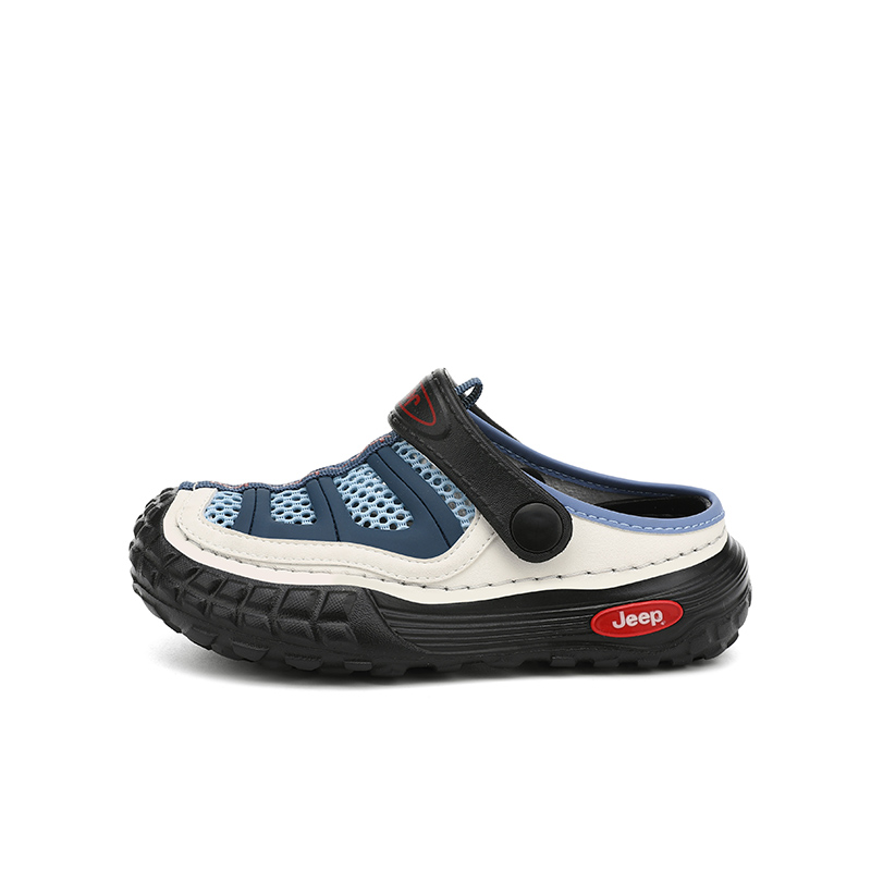 

Детские сандалии с низким верхом, устойчивые к истиранию, легкие, амортизирующие, нескользящие Jeep, слоновая кость/белый