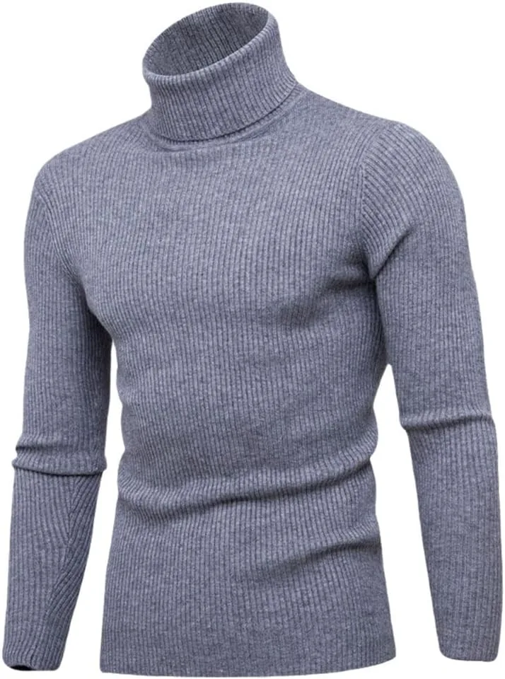 

Hamthuit осенне-зимний водолазка свитер мужской Casual вязаный пуловер Slim Fit