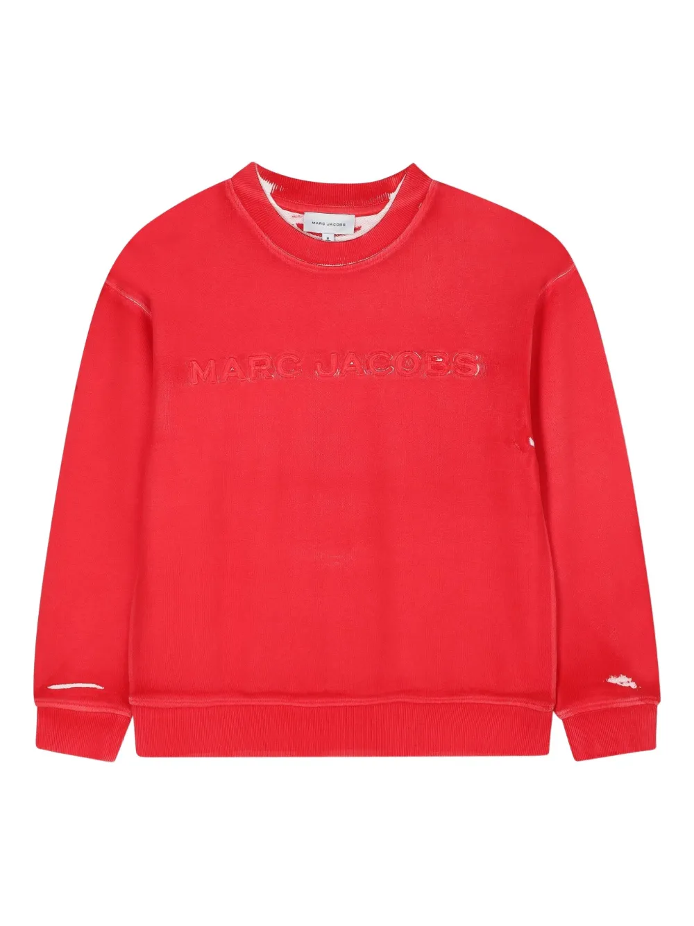 Толстовка с вышитым логотипом Marc Jacobs Kids, красный — фото 3