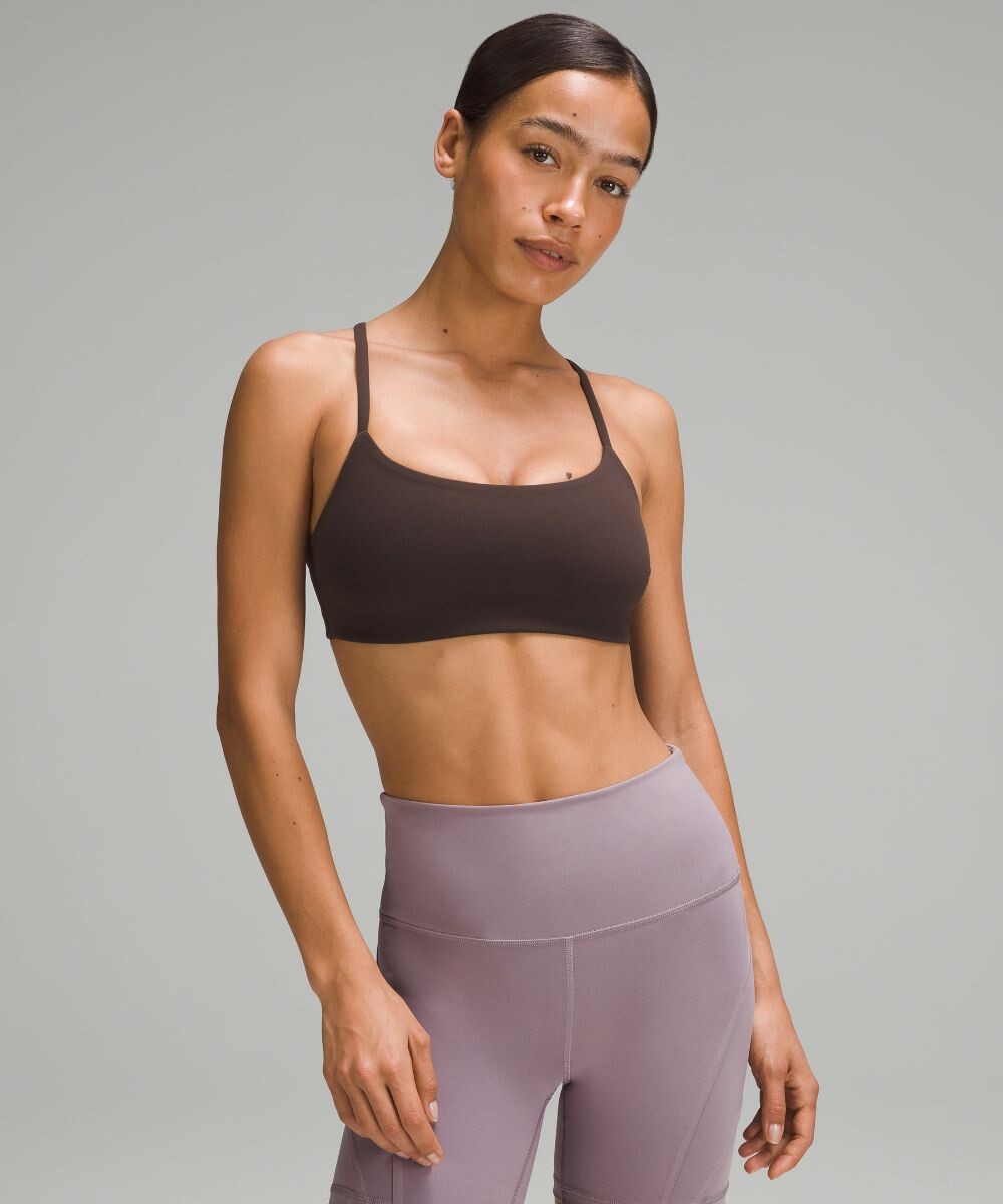 

Бюстгальтер Wunder Train с бретельками Lululemon, эспрессо