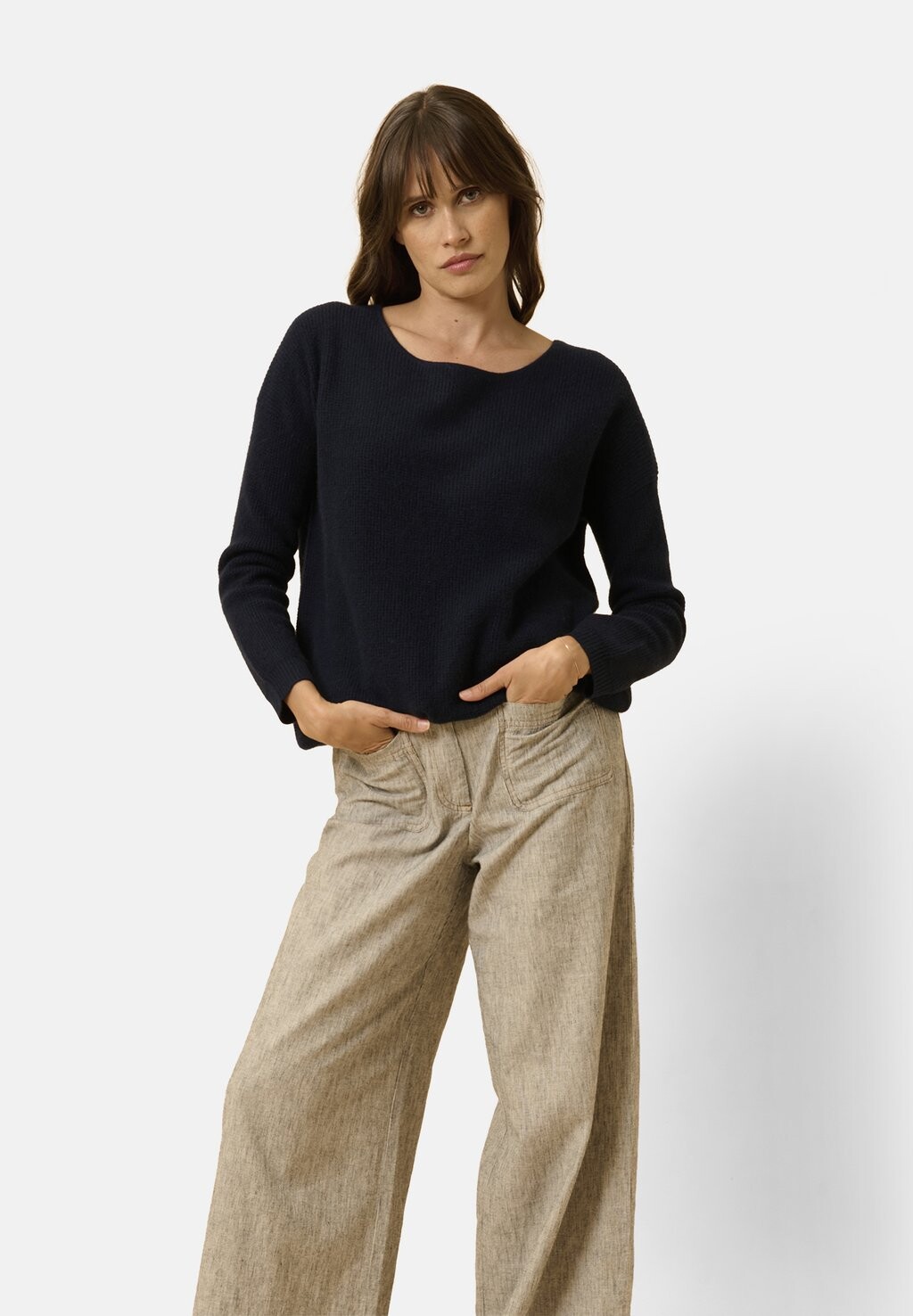 

Джемпер ROUND NECK Just Cashmere, синий