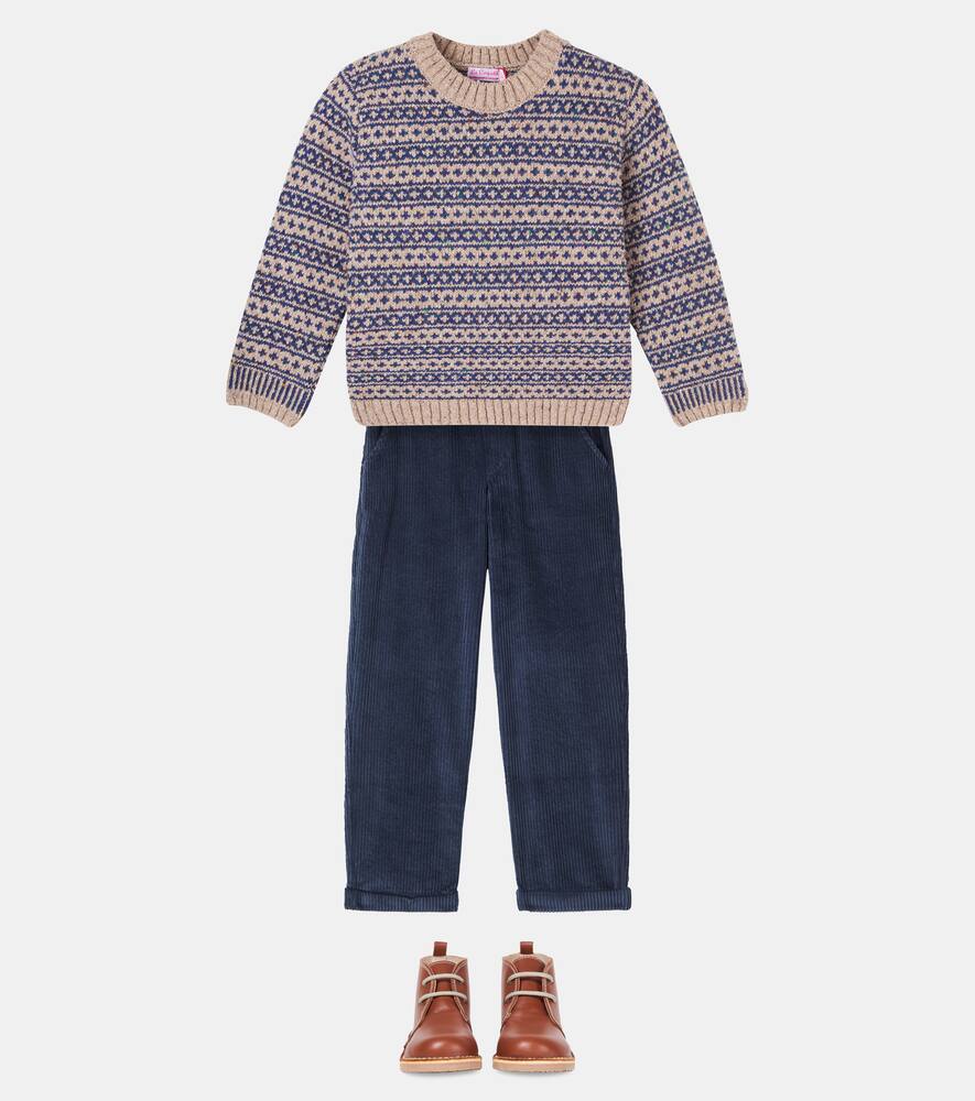 Свитер из смесовой шерсти Austen Fair Isle La Coqueta, Oatmeal — фото 2