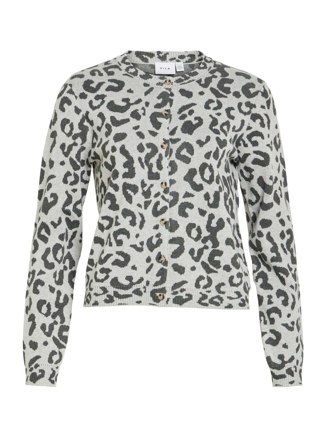 

VILA Кардиган 'VIMayas' вязаный в светло-сером и темно-сером цветах