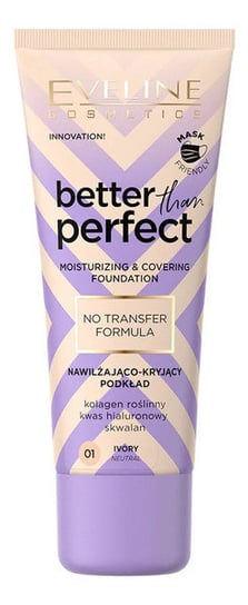 

Увлажняющая и покрывающая основа, 01 Ivory, 30 мл Eveline Cosmetics, Better Than Perfect