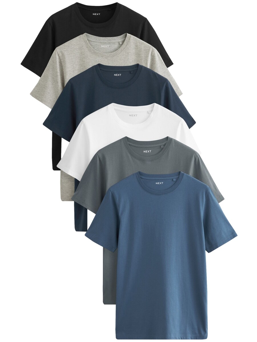

Рубашка Next Essential, цвет Navy/mottled grey/Black/White