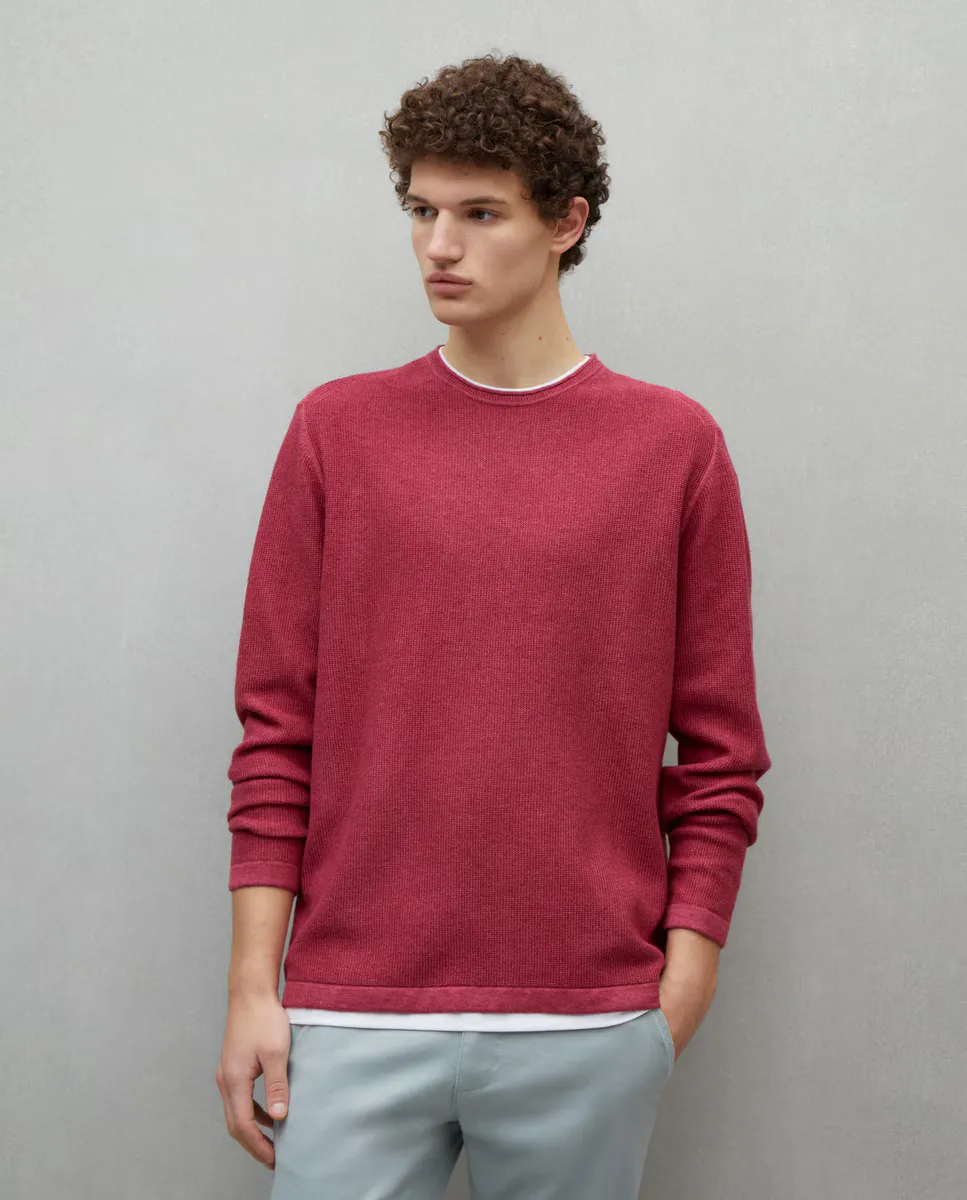 

Мужской свитер с вырезом и вырезом Easy Wear, цвет Cereza