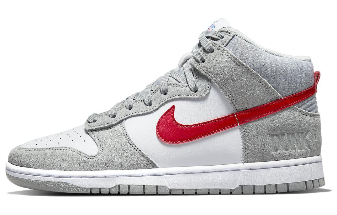 

Кроссовки Nike Dunk High Light Smoke Grey Gym Red
