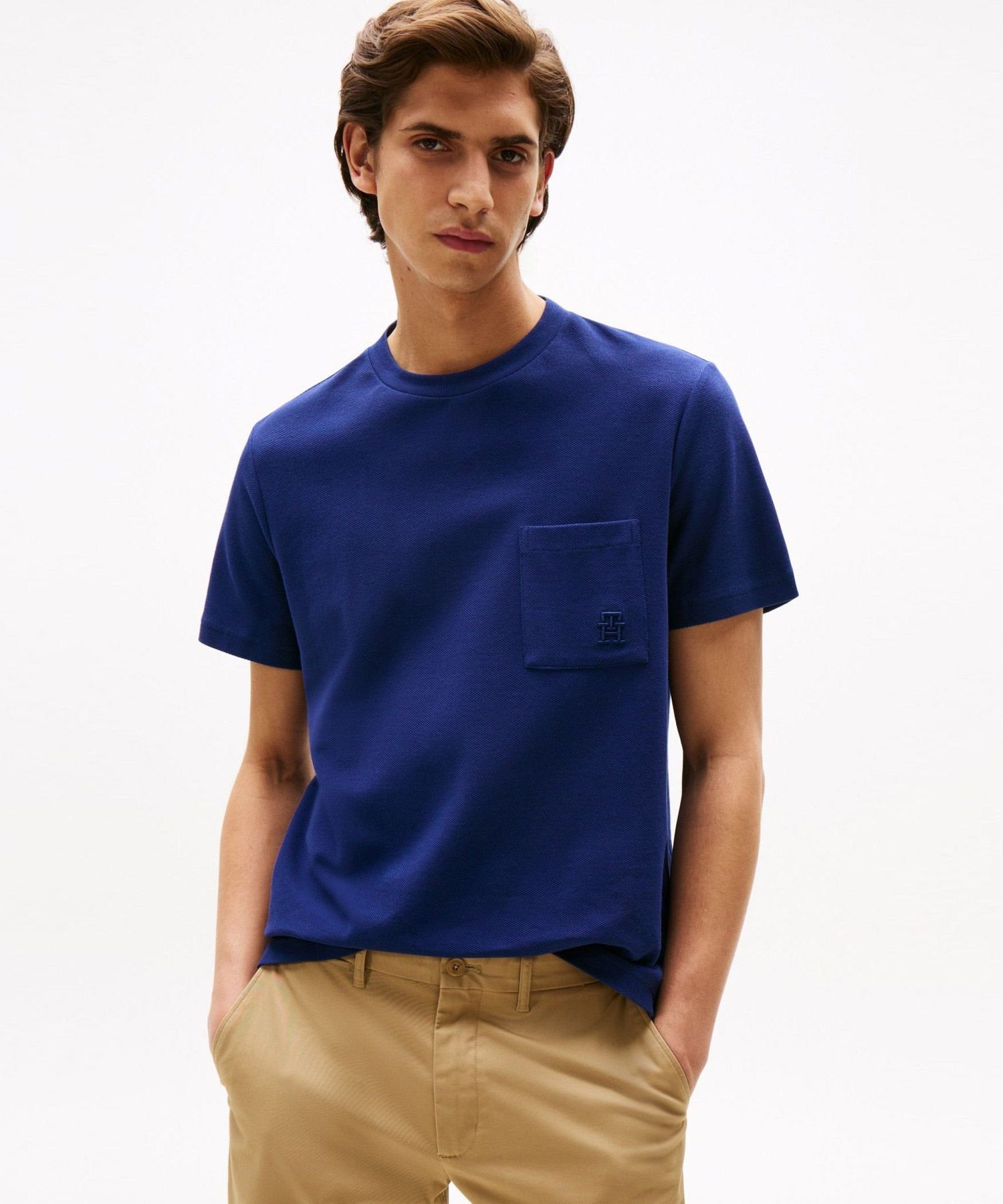 Футболка с монограммой TOMMY HILFIGER, Navy C7G