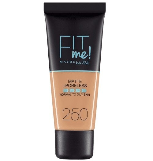 

Тональный крем 250 Sun Beige, 30 мл Maybelline, Fit me