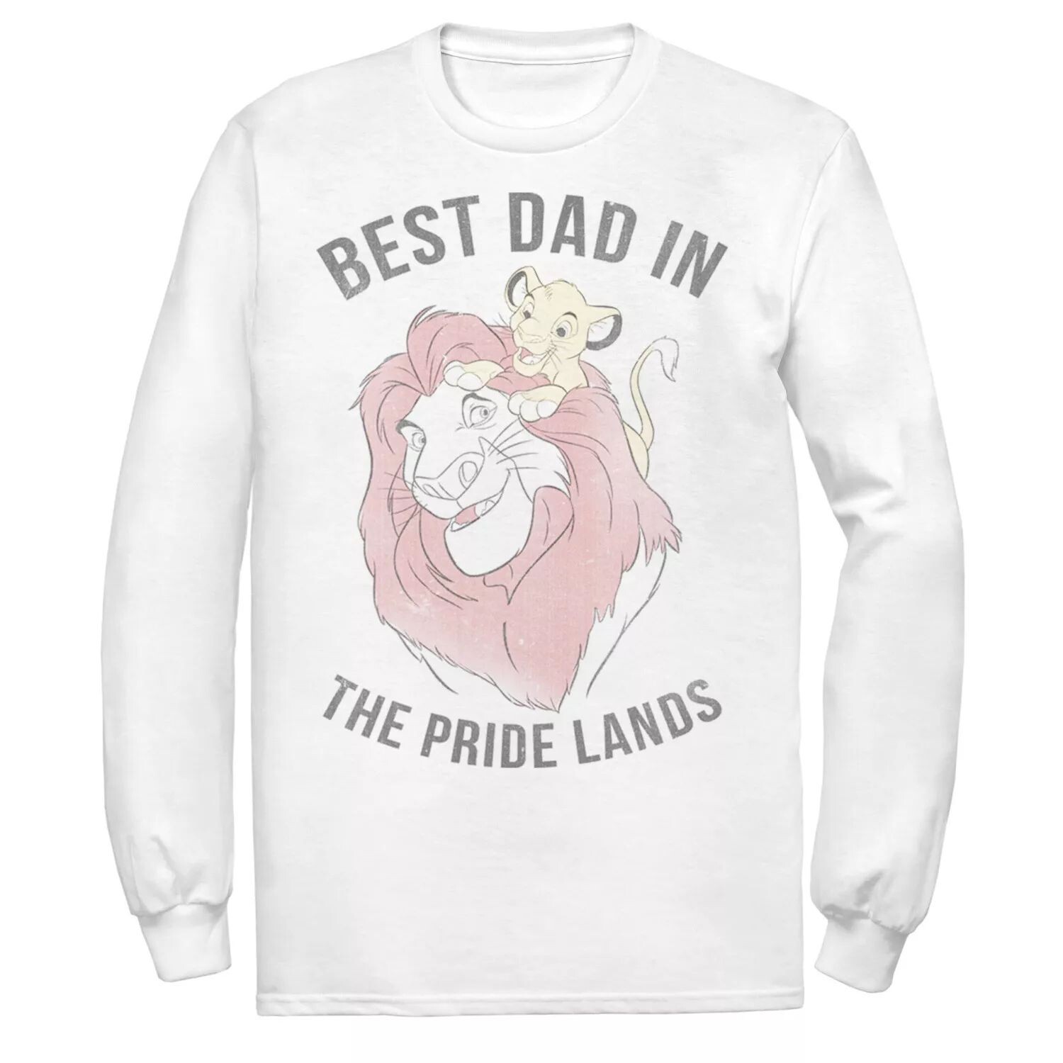 

Мужская футболка Disney King Simba Mufasa Best Dad Dad Licensed Character