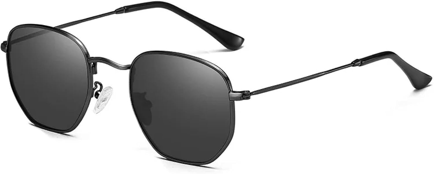 

Солнцезащитные очки с защитой UV400 | Металлическая оправа, линзы конфетного цвета | Для женщин и мужчин, для занятий спортом на открытом воздухе и вождения DSVIGF, Black C1