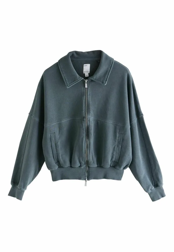 Куртка-Бомбер стандартного кроя с воротником Next, Charcoal Grey