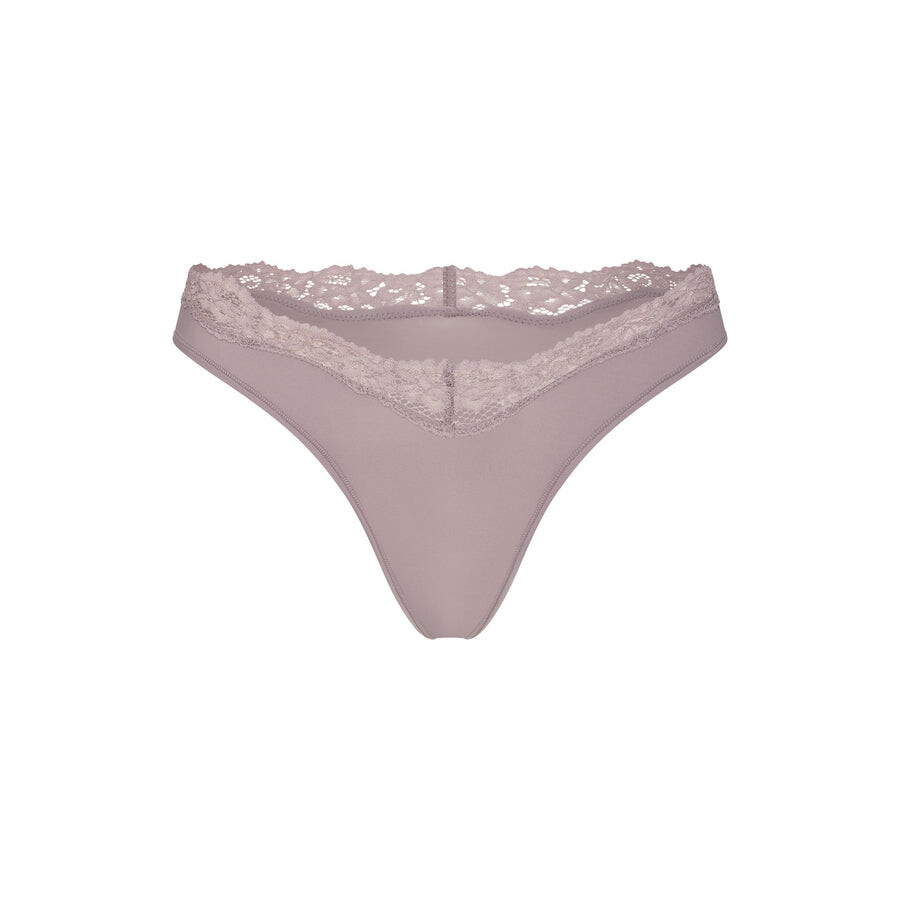 

Стринги с окучиванием SKIMS Fits Everybody Lace, цвет Zinc