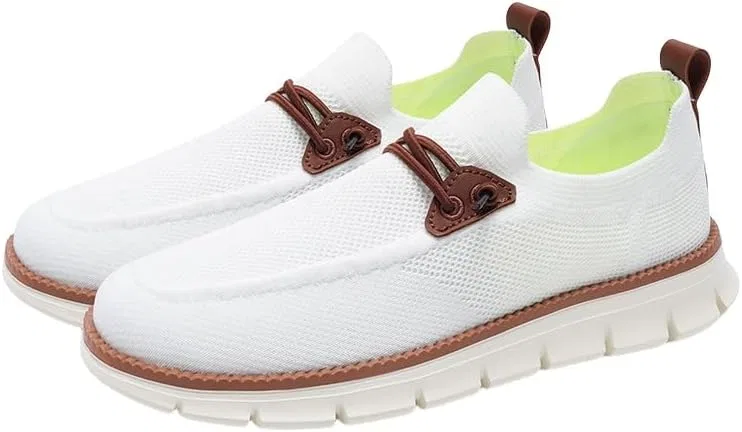 Лоферы мужские, повседневные, Mesh, White XDFVC