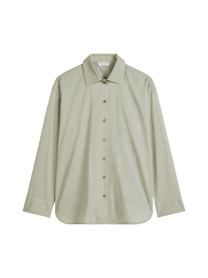 

Свободная блузка из гладкого шалфейного цвета Marc O'Polo