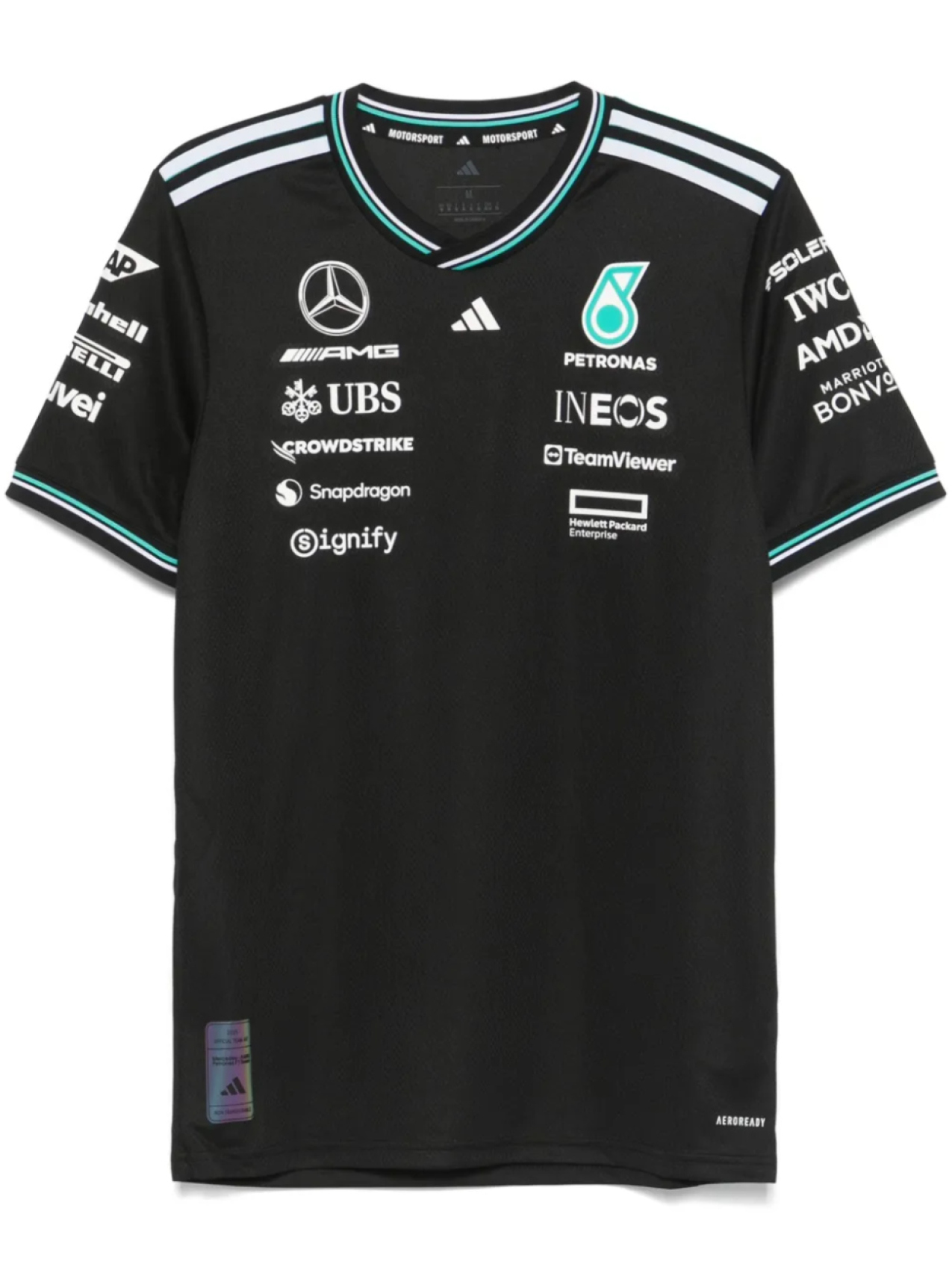 

Футболка команды Формулы-1 adidas Pilot Mercedes-AMG Petronas, черный