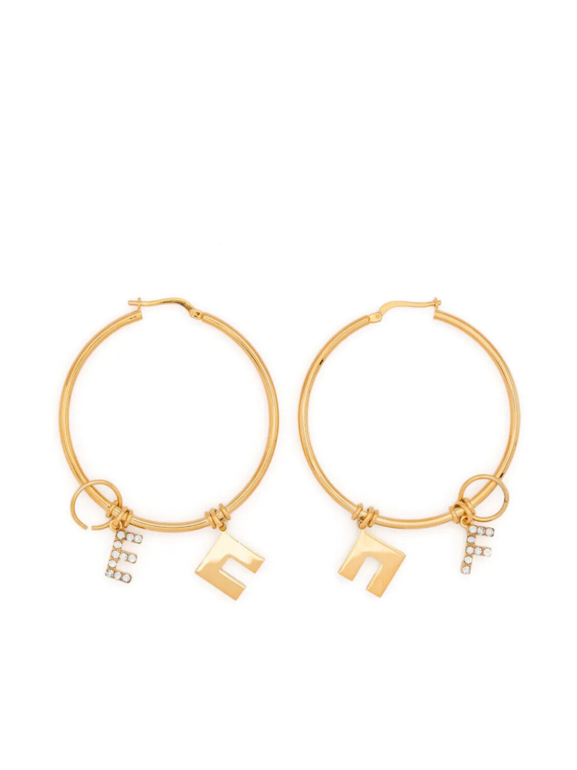 

Серьги-кольца Elisabetta Franchi с подвесками, золотой