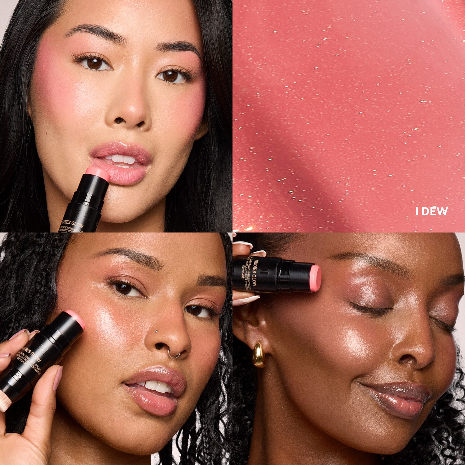 Стик для автозагара и хайлайтер Nudies All Over Face Color Bronze + Glow Nudestix, Hey, Honey (8 g) — фото 3