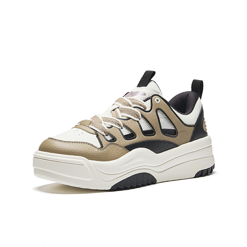 Кроссовки ANTA Life Collection Skateboarding Shoes Men Low-top Withered Wood Color/Ivory White/Basic Black, черный — фото 2
