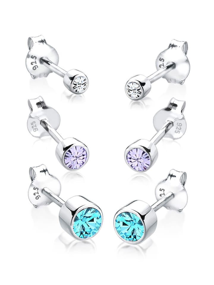 

Elli Серьги из серебра 925 пробы, разноцветные