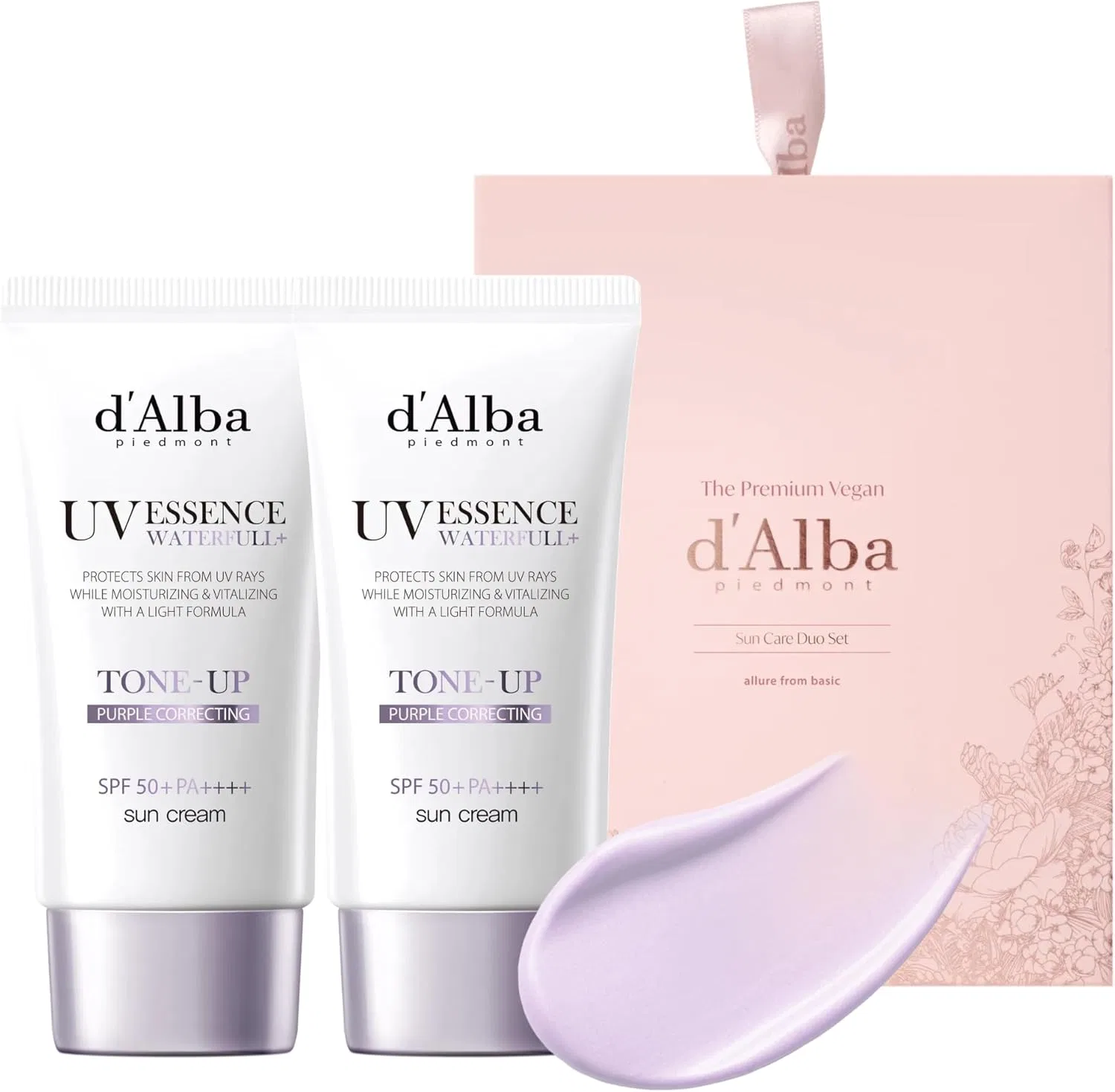 Эссенция D'Alba Piedmont — Санскрин для лица Tone Up UV Essence Suncream SPF + фиолетовый, 50 мл